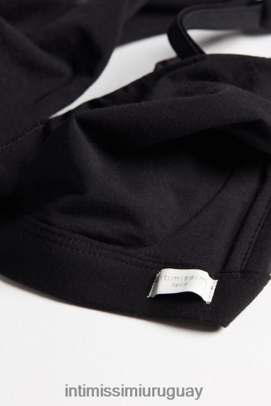 sujetador triangular lara de algodón Intimissimi mujer 019-negro V806B8805 ropa interior