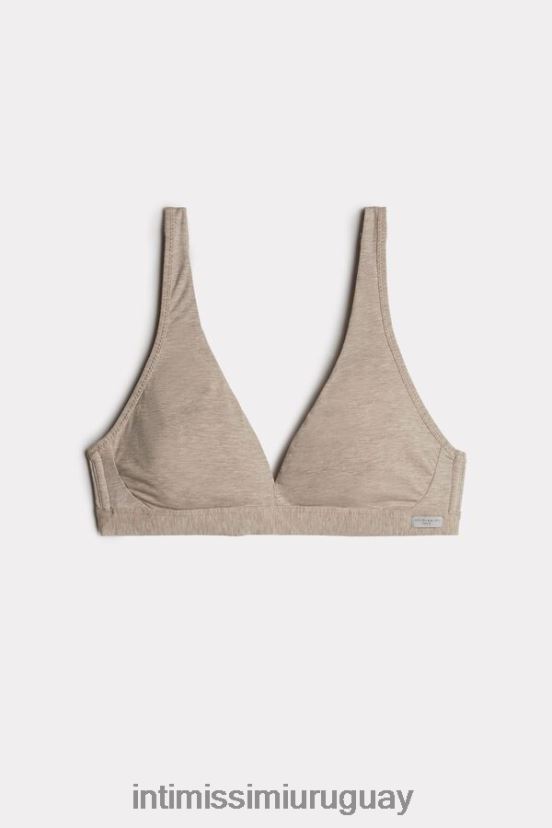 sujetador triangular lara de algodón Intimissimi mujer 112i-mezcla natural V806B8787 ropa interior