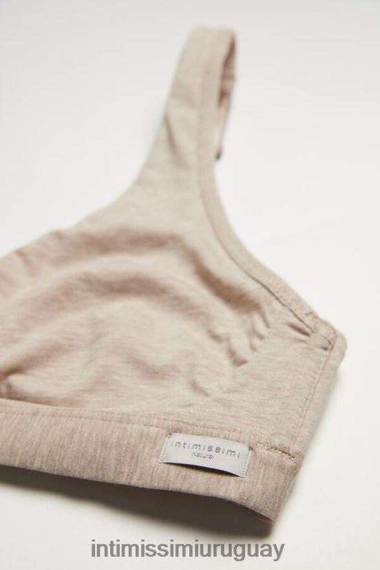 sujetador triangular lara de algodón Intimissimi mujer 112i-mezcla natural V806B8787 ropa interior
