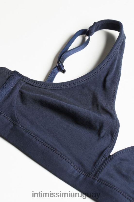 sujetador triangular lara de algodón Intimissimi mujer 1467-azul intenso V806B8706 ropa interior