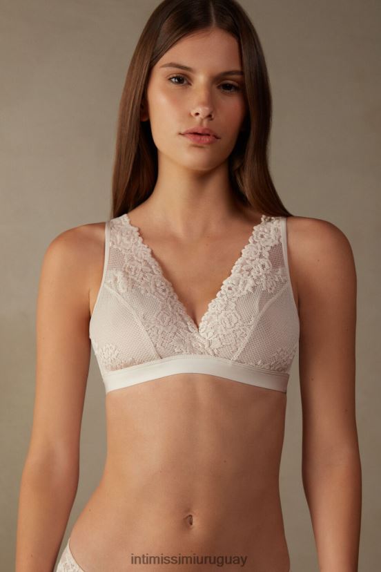 sujetador triangular lara flores bonitas Intimissimi mujer 2280-seda rosa V806B8638 ropa interior