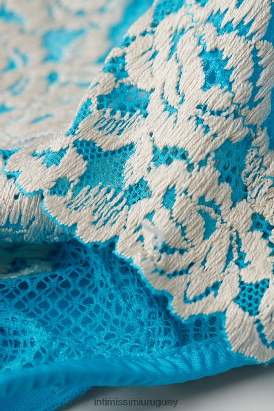 sujetador triangular lara flores bonitas Intimissimi mujer 233j-digital turquesa/marfil V806B8576 ropa interior