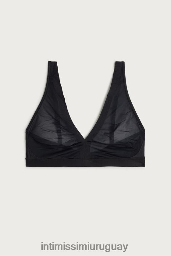 sujetador triangular lara invisible touch Intimissimi mujer 019-negro V806B8780 ropa interior