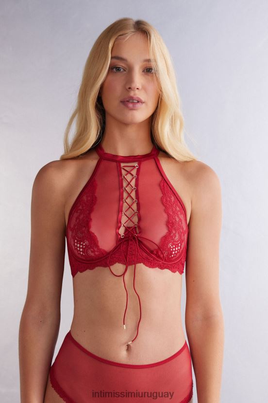 top sujetador fantasías pecaminosas Intimissimi mujer 9888-lacre rojo V806B8478 ropa interior