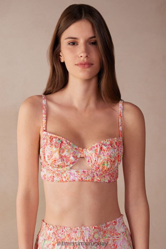 top sujetador viaje de verano Intimissimi mujer Estampado de cachemira de verano 240j. V806B8508 ropa interior