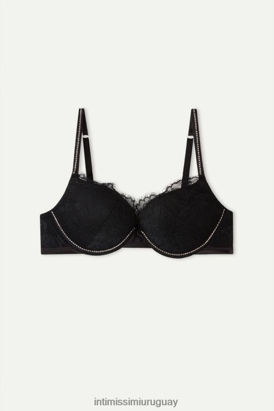 Brilla como las estrellas sujetador súper push-up Elettra Intimissimi mujer 019-negro V806B8624 ropa interior