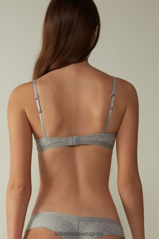 sujetador push-up bellissima copa c de algodón Intimissimi mujer 031-mezcla gris claro V806B8829 ropa interior