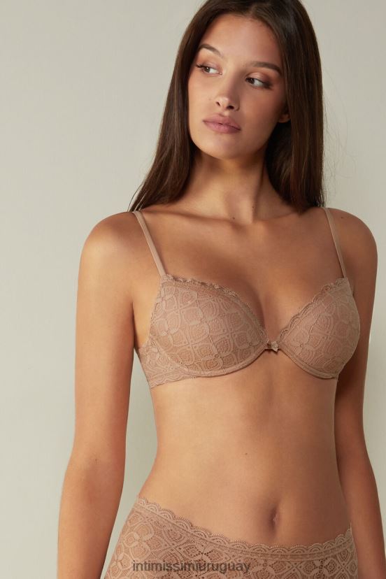 sujetador push-up bellissima de encaje Intimissimi mujer 044-beige suave V806B8696 ropa interior