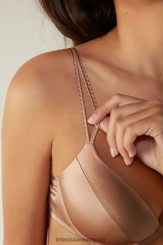 sujetador push-up bellissima de seda Intimissimi mujer 163i-rosa satinado V806B8798 ropa interior