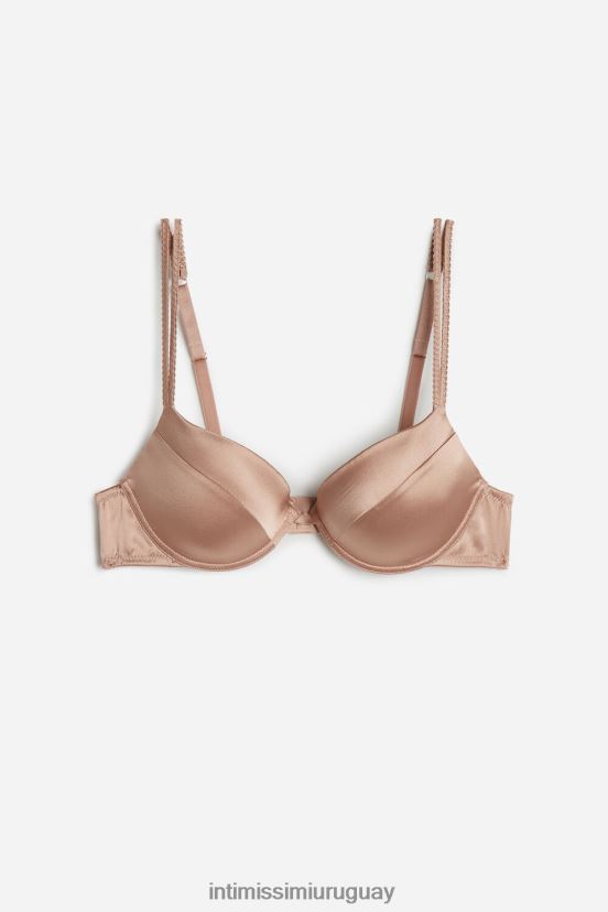 sujetador push-up bellissima de seda Intimissimi mujer 163i-rosa satinado V806B8798 ropa interior