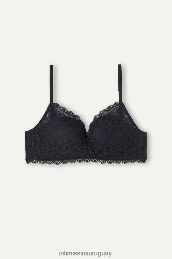 sujetador push up de encaje fabiola Intimissimi mujer 019-negro V806B8720 ropa interior