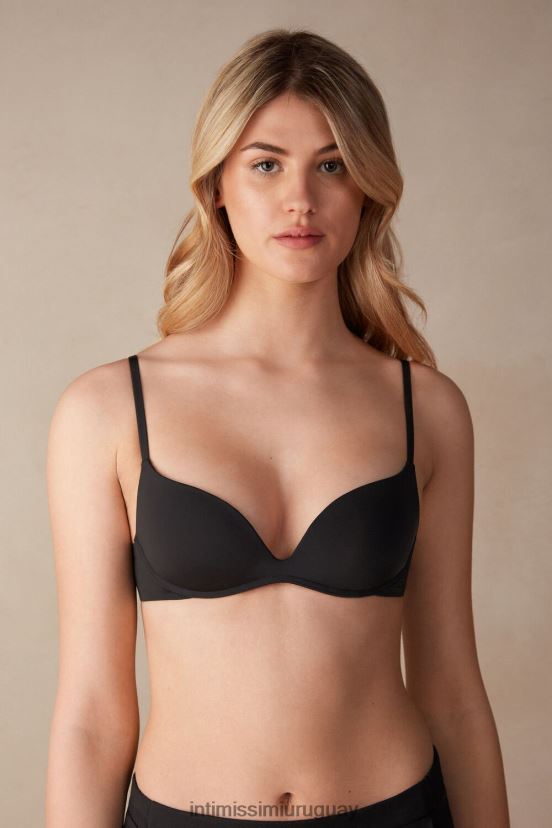 sujetador push-up gioia ultraligero de microfibra Intimissimi mujer 019-negro V806B8472 ropa interior