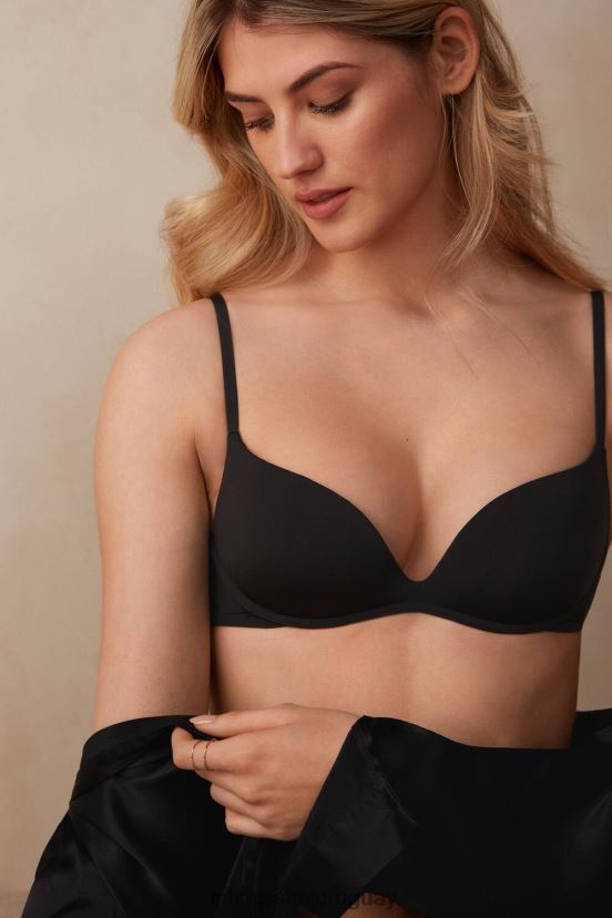 sujetador push-up gioia ultraligero de microfibra Intimissimi mujer 019-negro V806B8472 ropa interior