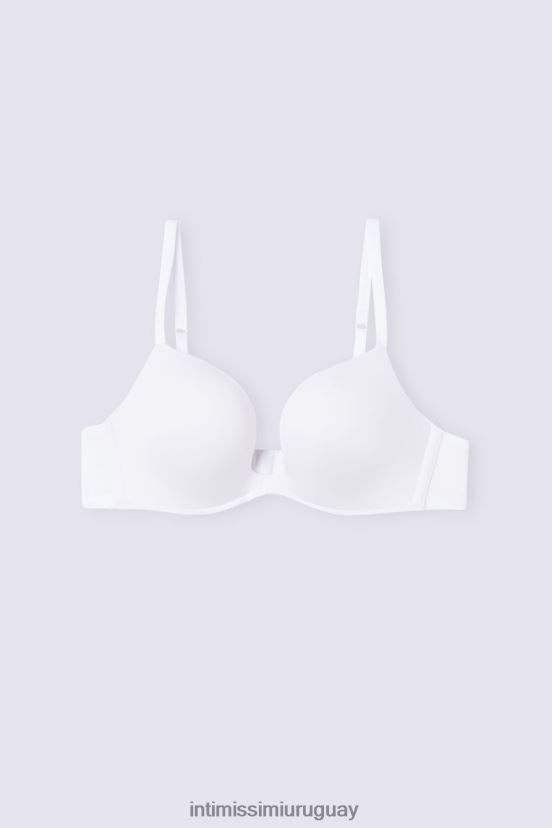 sujetador push-up monica ultraligero de microfibra Intimissimi mujer 001-blanco V806B8491 ropa interior