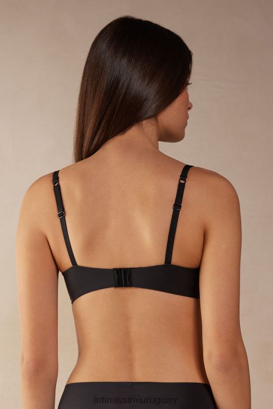 sujetador push-up silvia de microfibra ultraligero Intimissimi mujer 019-negro V806B8550 ropa interior