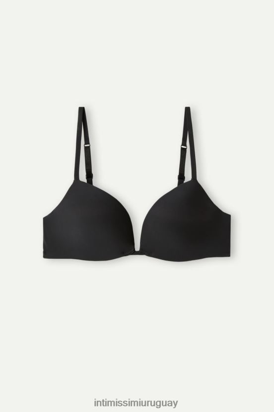 sujetador push-up silvia de microfibra ultraligero Intimissimi mujer 019-negro V806B8550 ropa interior