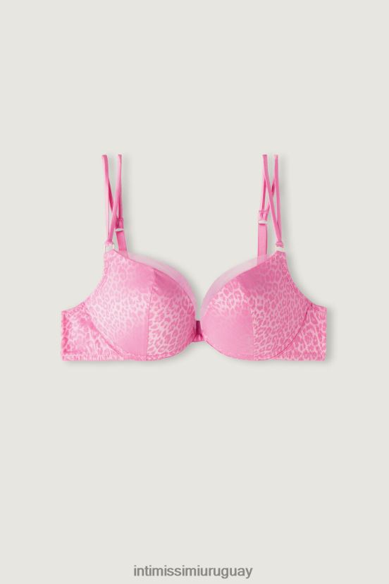 sujetador súper push-up cool minimalista simona Intimissimi mujer 207j-rosa caramelo V806B8563 ropa interior