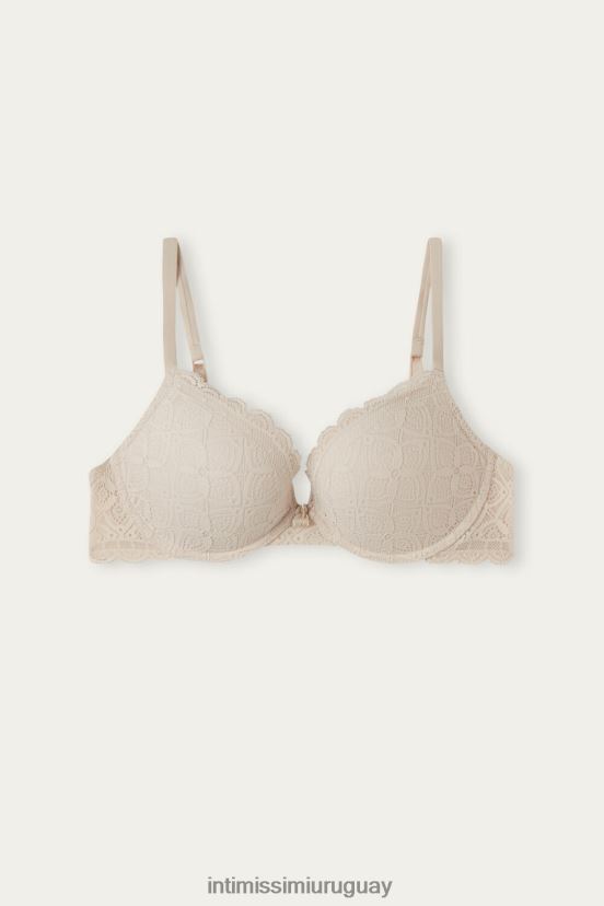 sujetador súper push-up de encaje elettra Intimissimi mujer 2280-seda rosa V806B8682 ropa interior