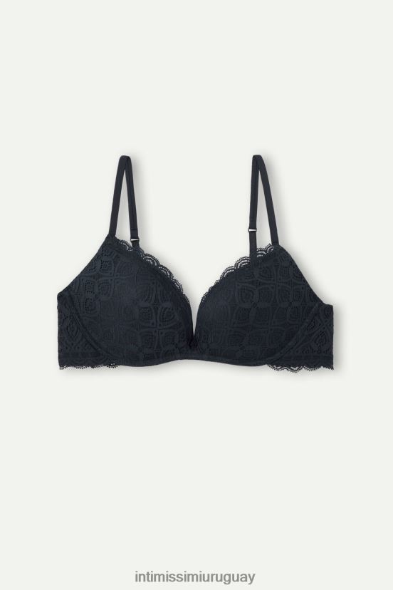 sujetador súper push-up de encaje gioia Intimissimi mujer 019-negro V806B8721 ropa interior