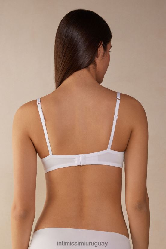 sujetador súper push-up de microfibra ultraligero simona Intimissimi mujer 001-blanco V806B8504 ropa interior