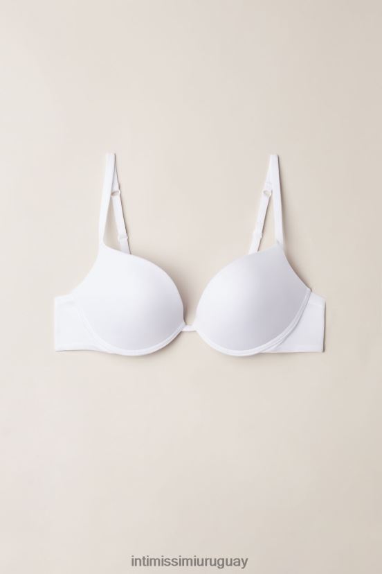 sujetador súper push-up de microfibra ultraligero simona Intimissimi mujer 001-blanco V806B8504 ropa interior