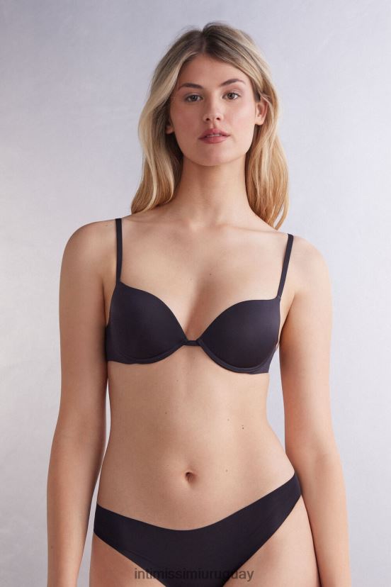 sujetador súper push-up de microfibra ultraligero simona Intimissimi mujer 019-negro V806B8505 ropa interior