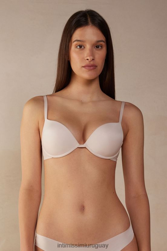 sujetador súper push-up de microfibra ultraligero simona Intimissimi mujer 2280-seda rosa V806B8506 ropa interior