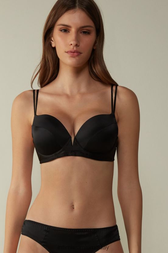 sujetador súper push-up de seda mia Intimissimi mujer 019-negro V806B8796 ropa interior