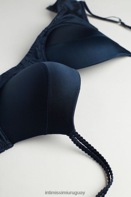 sujetador súper push-up de seda mia Intimissimi mujer 1467-azul intenso V806B8659 ropa interior