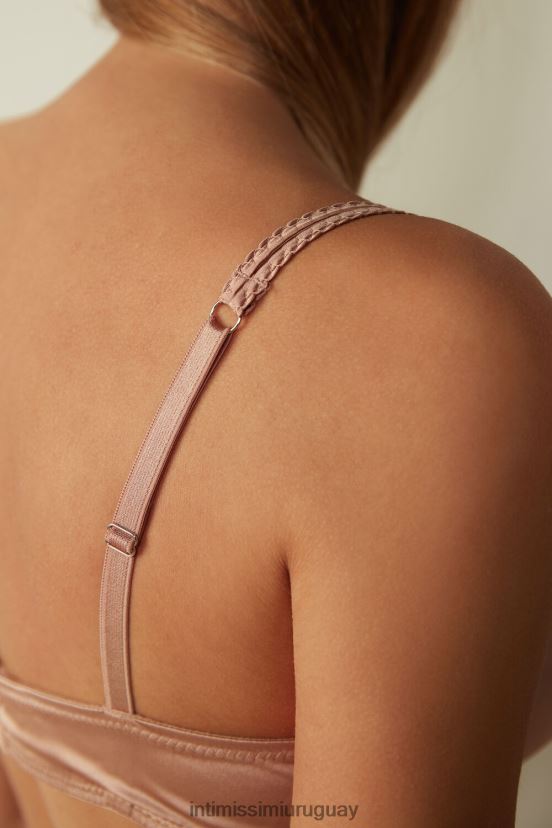 sujetador súper push-up de seda mia Intimissimi mujer 163i-rosa satinado V806B8791 ropa interior