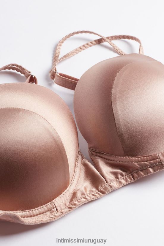 sujetador súper push-up de seda mia Intimissimi mujer 163i-rosa satinado V806B8791 ropa interior