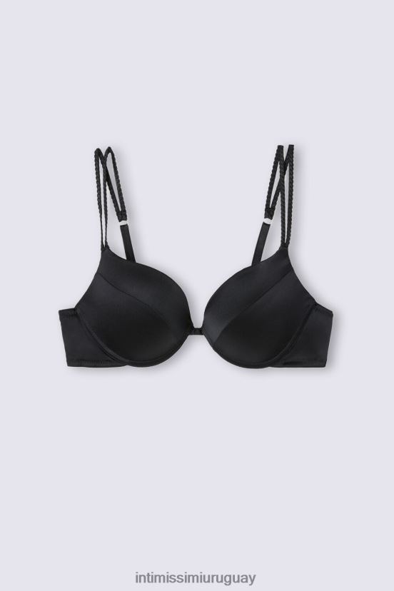 sujetador súper push-up de seda simona Intimissimi mujer 019-negro V806B8495 ropa interior