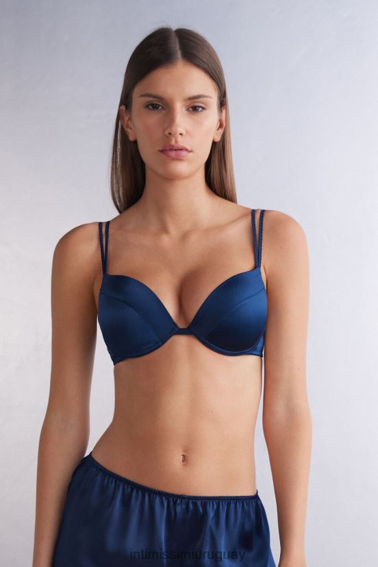 sujetador súper push-up de seda simona Intimissimi mujer 1467-azul intenso V806B8488 ropa interior