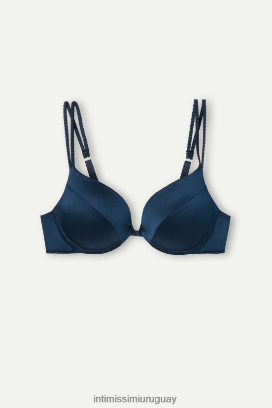 sujetador súper push-up de seda simona Intimissimi mujer 1467-azul intenso V806B8488 ropa interior