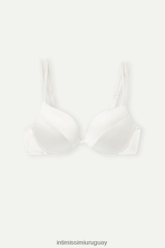 sujetador súper push-up de seda simona Intimissimi mujer 2127-blanco polvo V806B8493 ropa interior