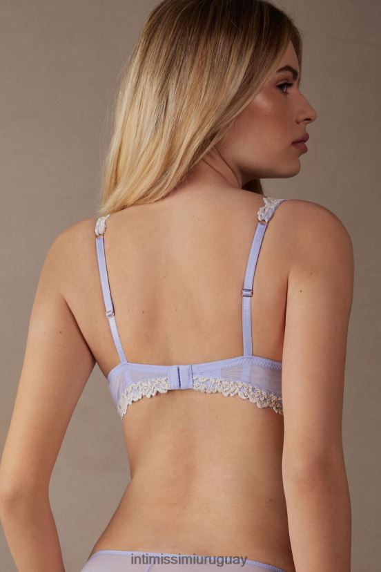 sujetador súper push-up gioia flores bonitas Intimissimi mujer 214j-lavanda dulce/marfil V806B8570 ropa interior