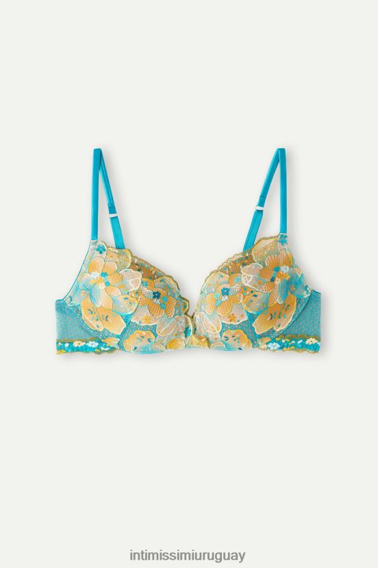 sujetador súper push-up gioia summer vibes Intimissimi mujer 236j-verano azul turquesa V806B8522 ropa interior