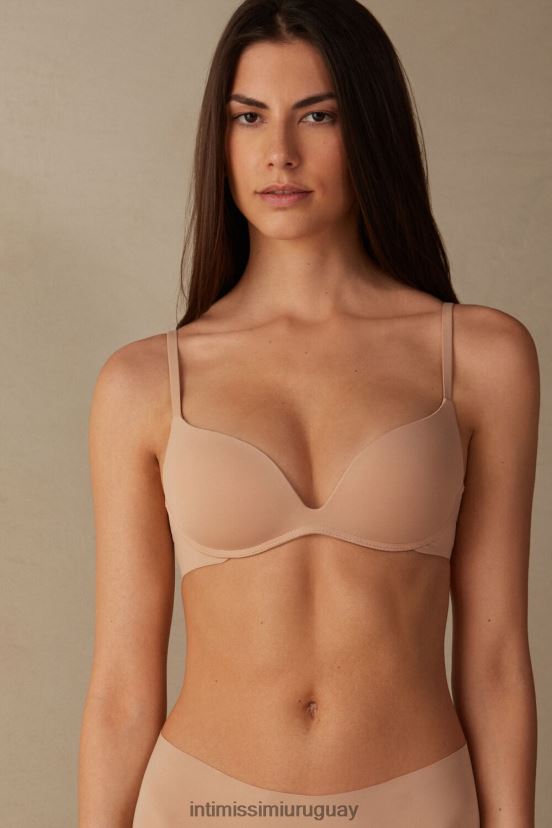 sujetador super push-up microfibra copa gioia b Intimissimi mujer 044-beige suave V806B8839 ropa interior
