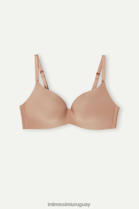sujetador triangular adele ultraligero de microfibra Intimissimi mujer 417i-beige medio V806B8492 ropa interior