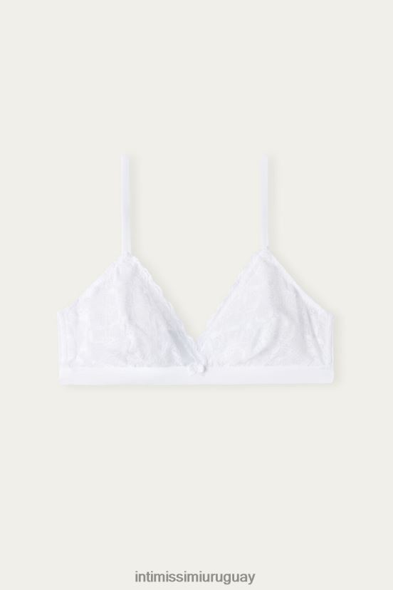 sujetador triangular de encaje emma Intimissimi mujer 001-blanco V806B8675 ropa interior