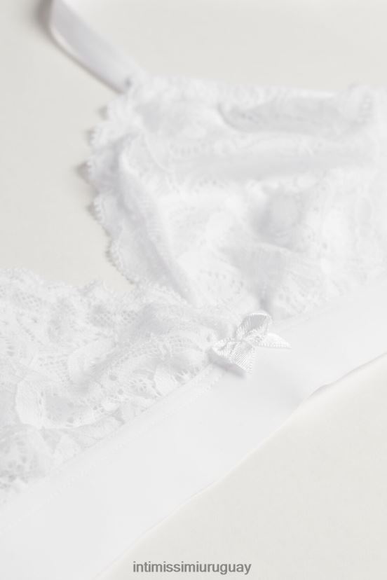 sujetador triangular de encaje emma Intimissimi mujer 001-blanco V806B8675 ropa interior