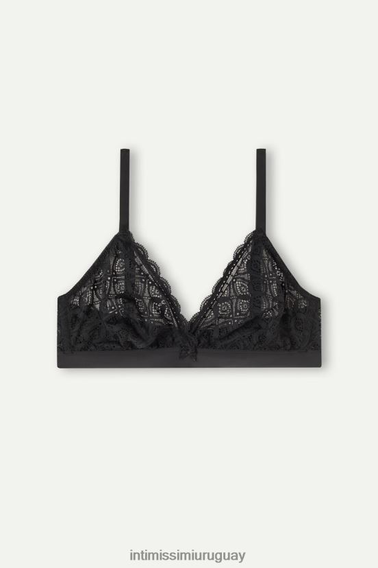 sujetador triangular de encaje emma Intimissimi mujer 019-negro V806B8690 ropa interior