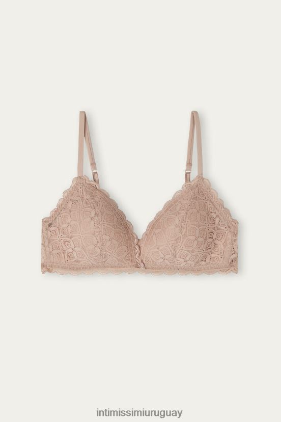 sujetador triangular de encaje tiziana Intimissimi mujer 044-beige suave V806B8719 ropa interior
