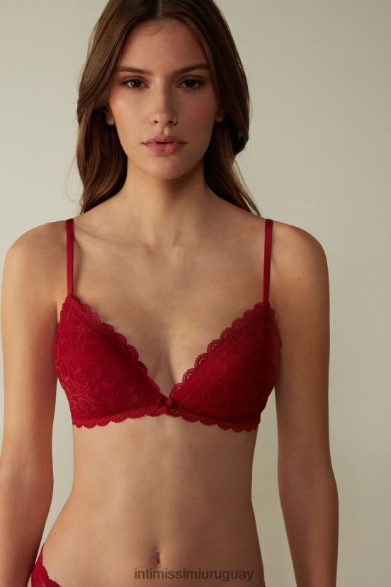 sujetador triangular de encaje tiziana Intimissimi mujer 1473-rojo V806B8661 ropa interior