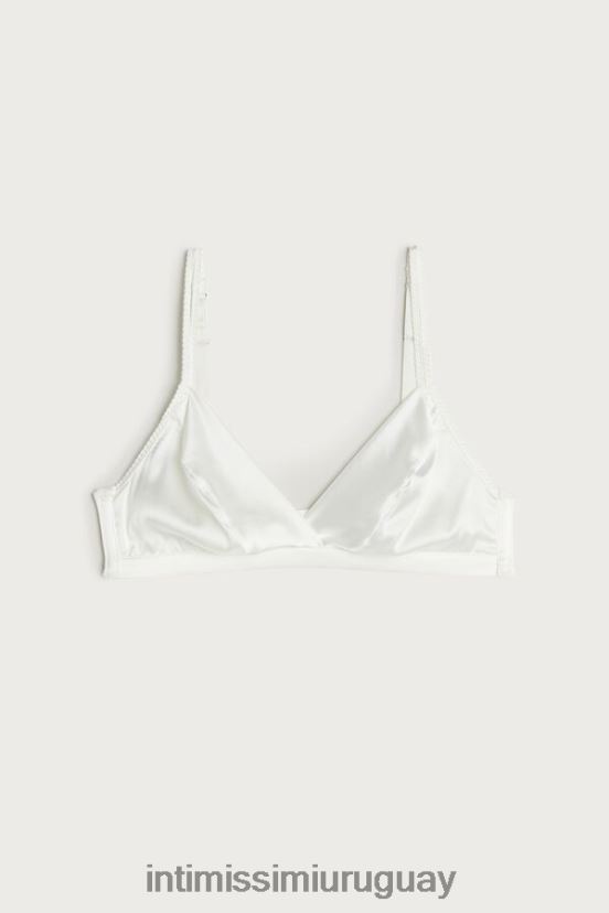 sujetador triangular de seda emma Intimissimi mujer 2127-blanco polvo V806B8797 ropa interior