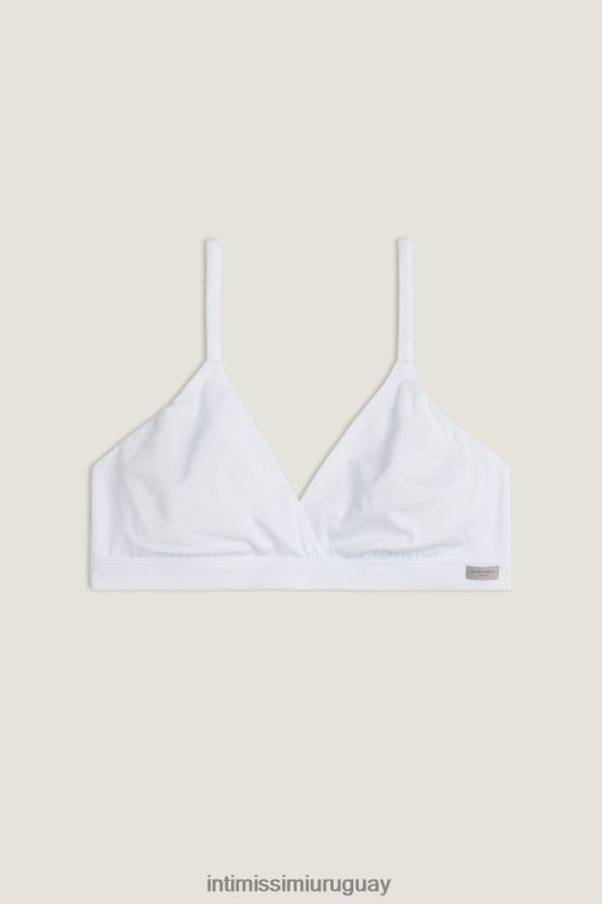 sujetador triangular emma de algodón natural Intimissimi mujer 001-blanco V806B8756 ropa interior