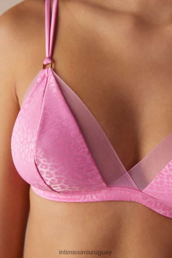 sujetador triangular emma minimalista y genial Intimissimi mujer 207j-rosa caramelo V806B8564 ropa interior