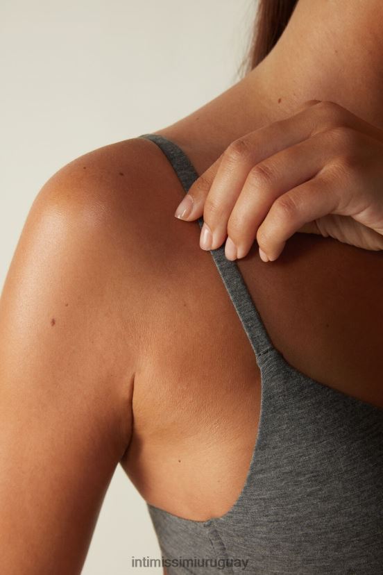 sujetador triangular tiziana de algodón natural Intimissimi mujer Mezcla gris nube 616i V806B8723 ropa interior