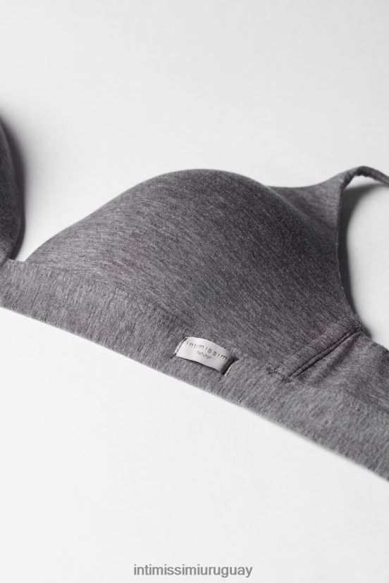 sujetador triangular tiziana de algodón natural Intimissimi mujer Mezcla gris nube 616i V806B8723 ropa interior