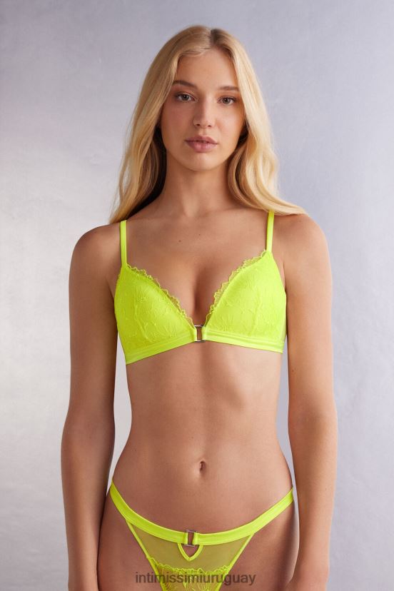 sujetador triangular tiziana pure joy Intimissimi mujer 335j-amarillo brillante V806B8461 ropa interior